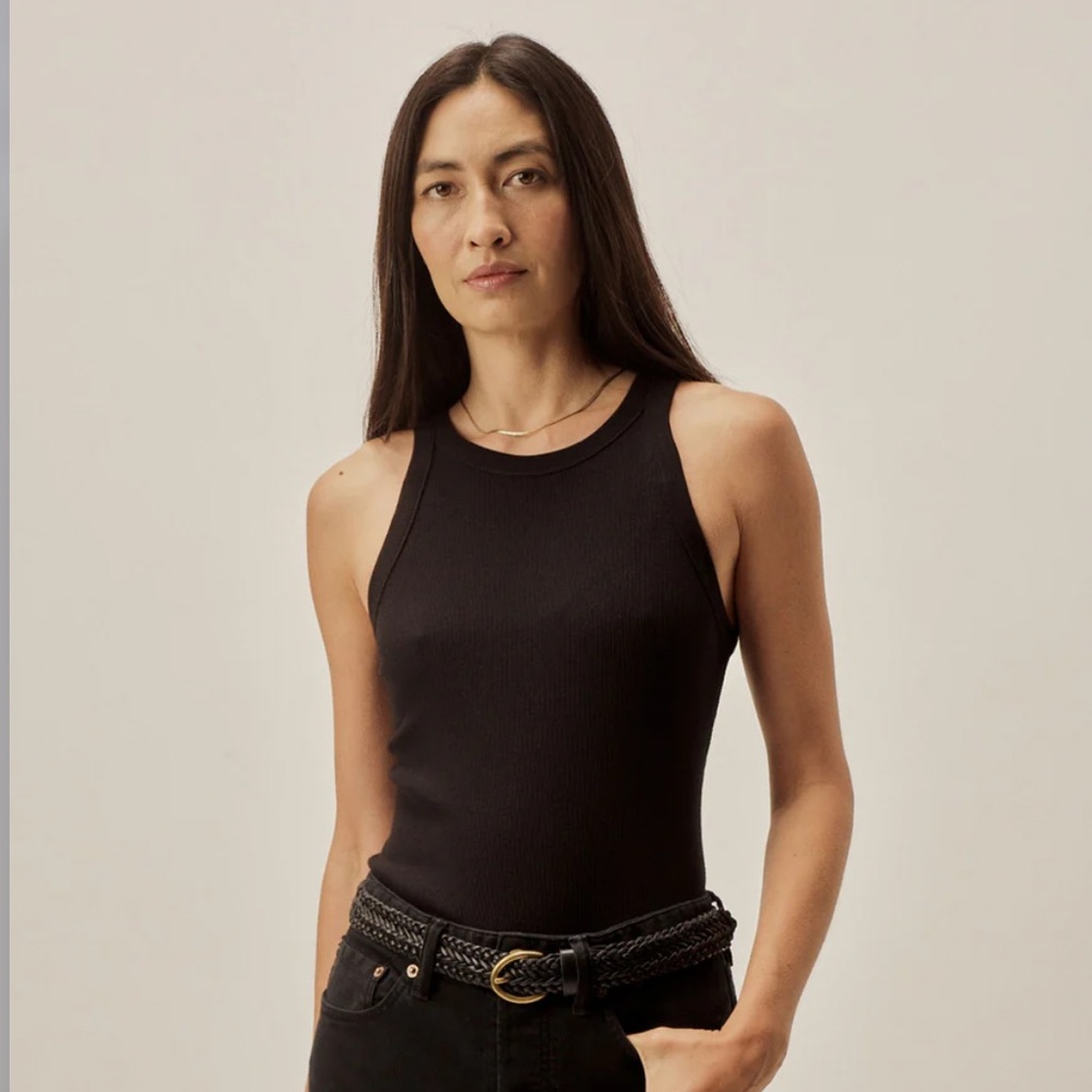 SOLD: Black Buck Mason Tank Top | Black Ribbed Tank Top | Basic Tank Top